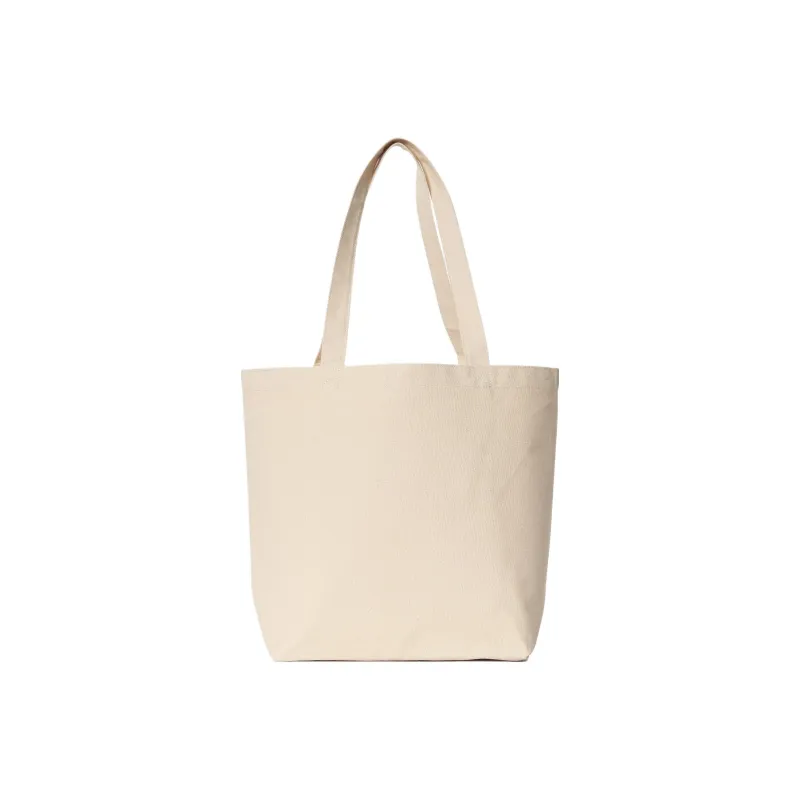 Carhartt WIP Cotton Canvas Tote Bag Shopping Bag Canvas Bag Handbag Shoulder Bag Men's Ecru-2