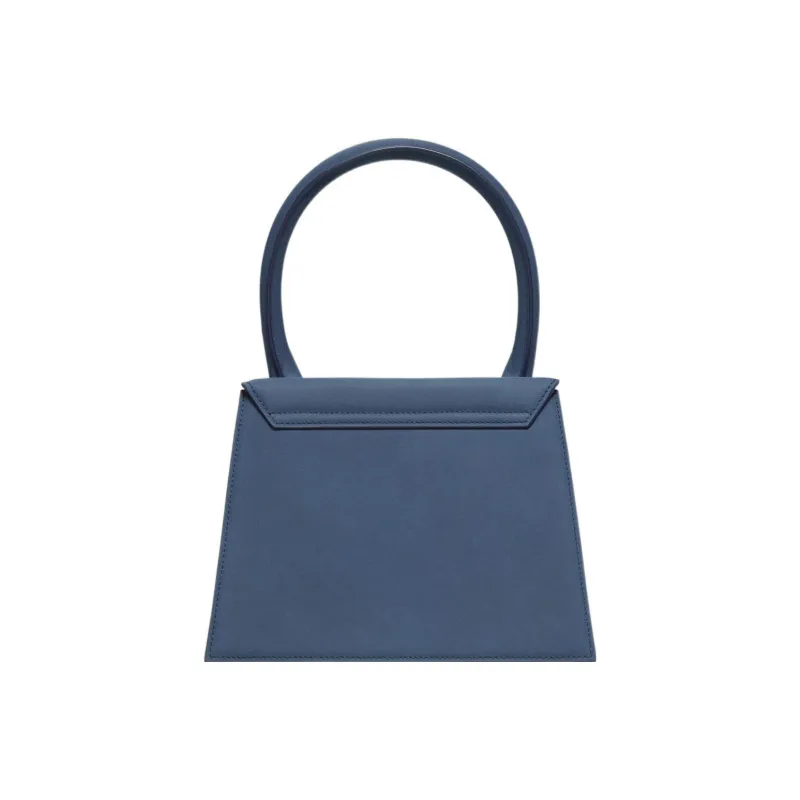 Jacquemus Le Chiquito Cow Leather Patchwork Shoulder Bag Crossbody Bag Handbag Large Size Women's Marine Blue-2