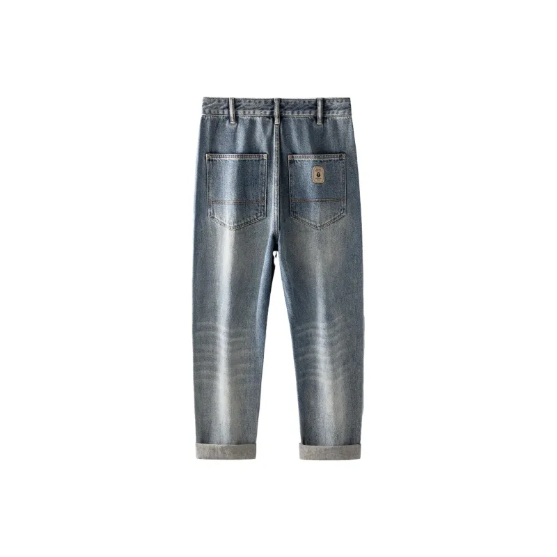 FAIRWHALE Straight Jeans Men's Denim Blue-1