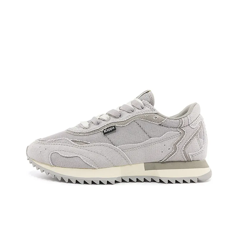 Kappa Anti Slip Wear Resistant Low Top Casual Running Shoes Unisex Gray-0