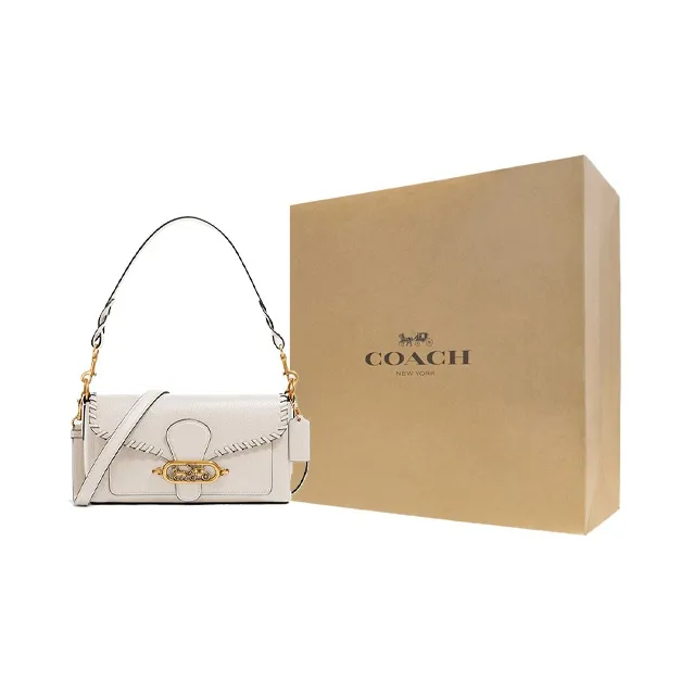 COACH Jade Leather God Of Wine Bag, Shoulder Bag, Handbag, Crossbody Bag, Shoulder Bag Women's Cream White-5