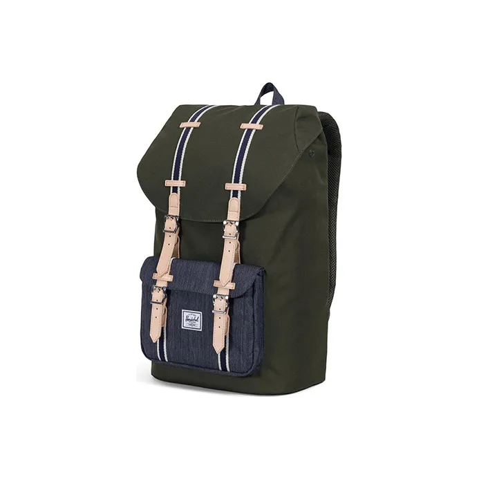 Herschel Canvas Backpack Large Size Unisex Forest Night-3