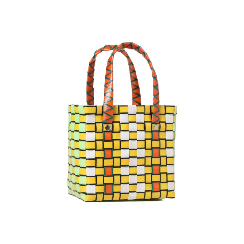 MARNI Polypropylene Basket Bag One Shoulder Handbag Extra Mini Kids' Lemon-2