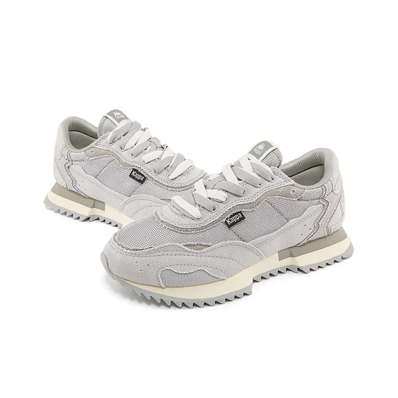 Kappa Anti Slip Wear Resistant Low Top Casual Running Shoes Unisex Gray-5