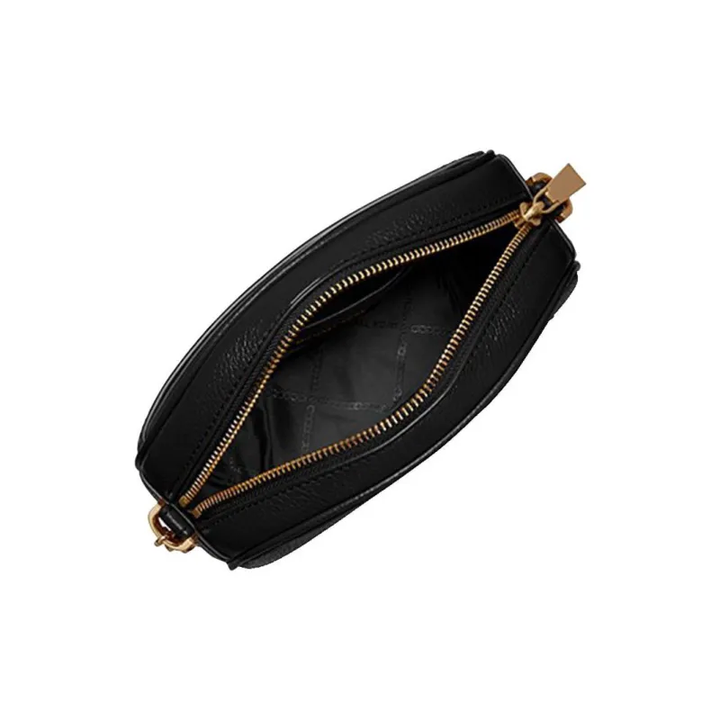 MICHAEL KORS Jet Set Charm Litchi Grain Leather Shoulder Bag, Crossbody Bag Trumpets Women's Black-2