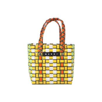MARNI Polypropylene Basket Bag One Shoulder Handbag Extra Mini Kids' Lemon