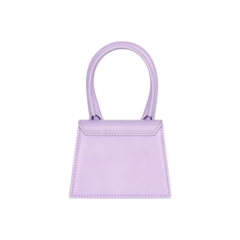Jacquemus Cow Leather Shoulder Bag Crossbody Bag Handbag Mini Women's Purple-2
