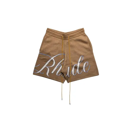 RHUDE Casual Shorts Unisex Brown