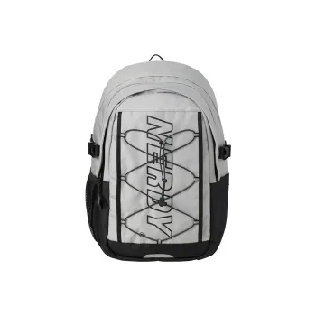 NERDY Nylon Backpack Regular Unisex Gray White