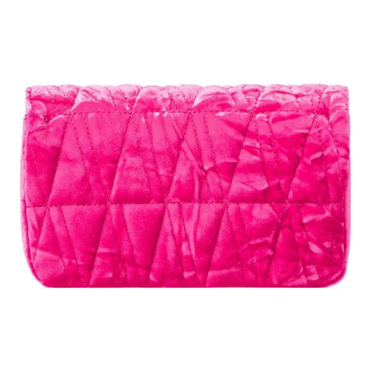 FANSIZHE Virtus Velour Crossbody Bag Shoulder Bag Women's Pink-1