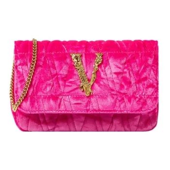 FANSIZHE Virtus Velour Crossbody Bag Shoulder Bag Women's Pink