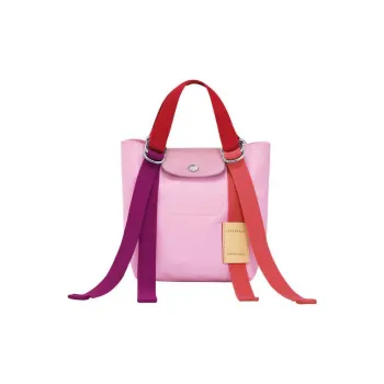 LONGCHAMP Le Pliage Re play Canvas Bag, One Shoulder Handbag Small Size Women's Rose Pink