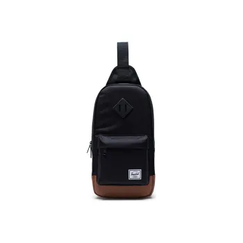 Herschel Polyester One Shoulder Handbag Crossbody Bag Regular Unisex Black