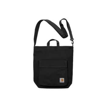 Carhartt WIP Cotton Canvas Tote Bag, Shopping Bag, Canvas Bag, Shoulder Bag, Crossbody Bag, Handbag Regular Men's Black