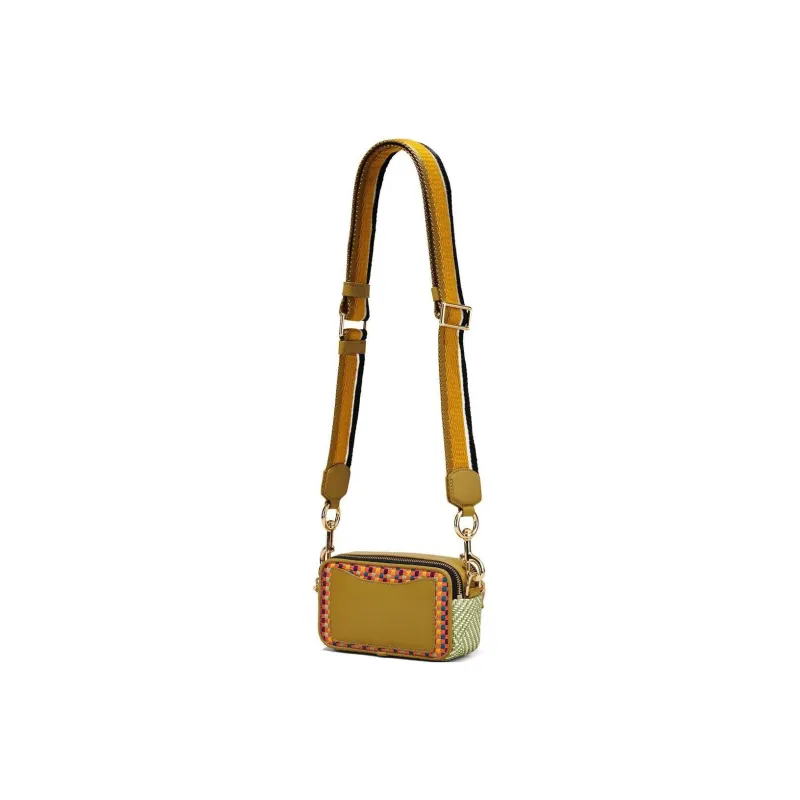 MARC JACOBS Snapshot Cotton Shoulder Bag Crossbody Bag Small Size Women's Multicolor-3