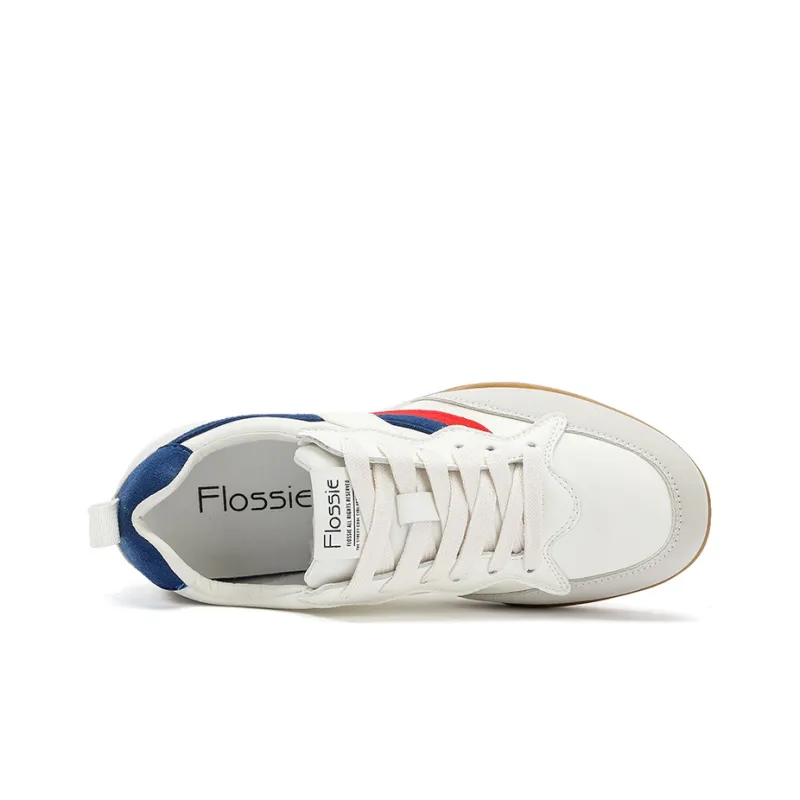 FLOSSIE Casual Shoes Women's Low Top Apricot/Blue Red-10