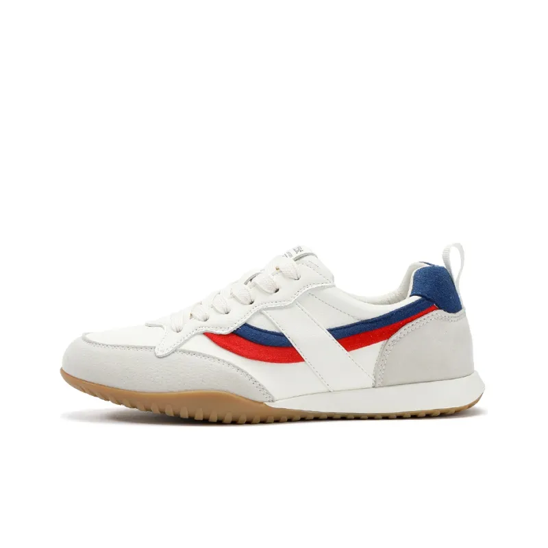 FLOSSIE Casual Shoes Women's Low Top Apricot/Blue Red-6