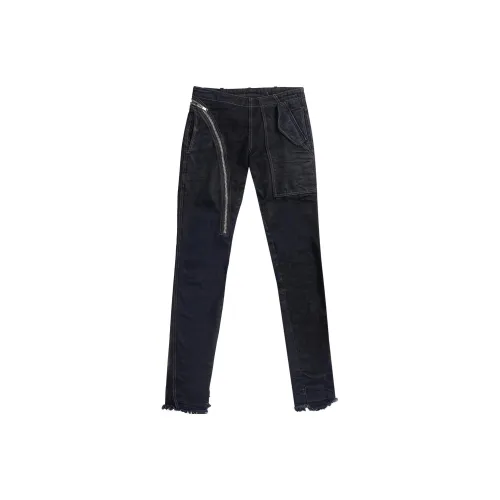 RICK OWENS Jeans Men Black