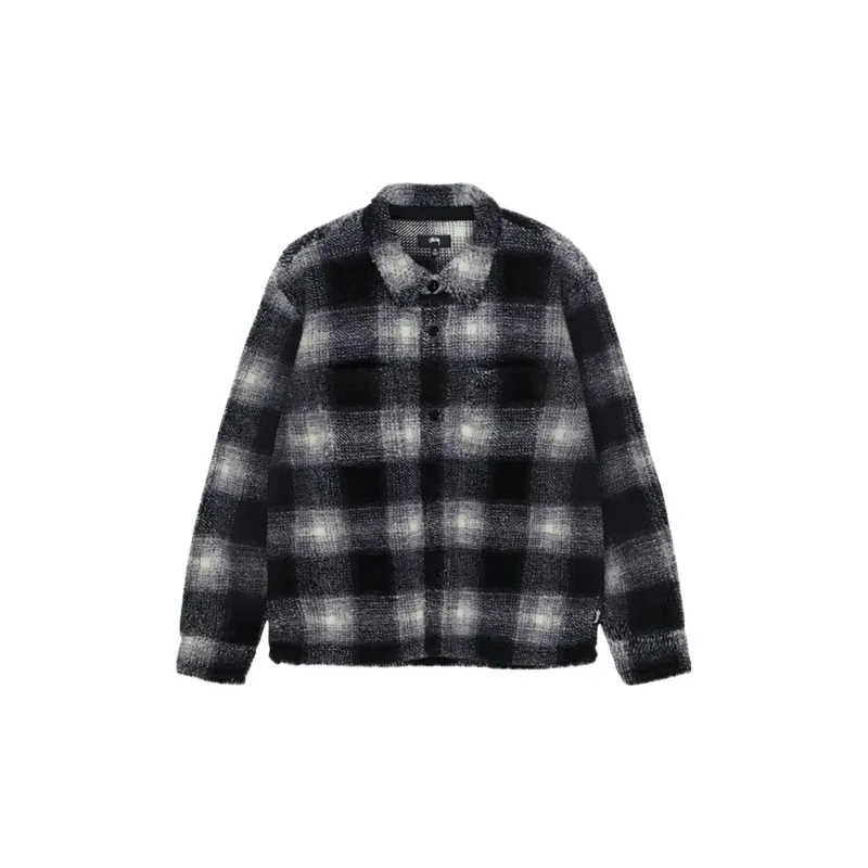 Stussy Plaid Sherpa Shirt XL - Cheap Rcj Jordan Outlet