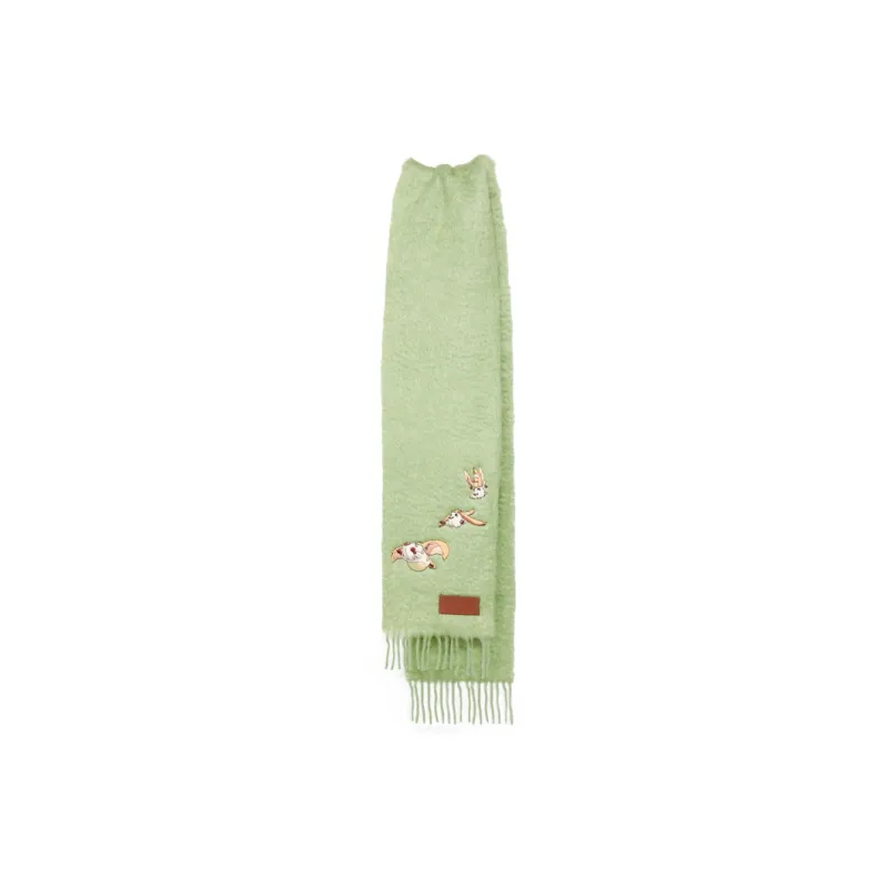 LOEWE X Howls Heen Scarf In Mohair And Wool Blend-1