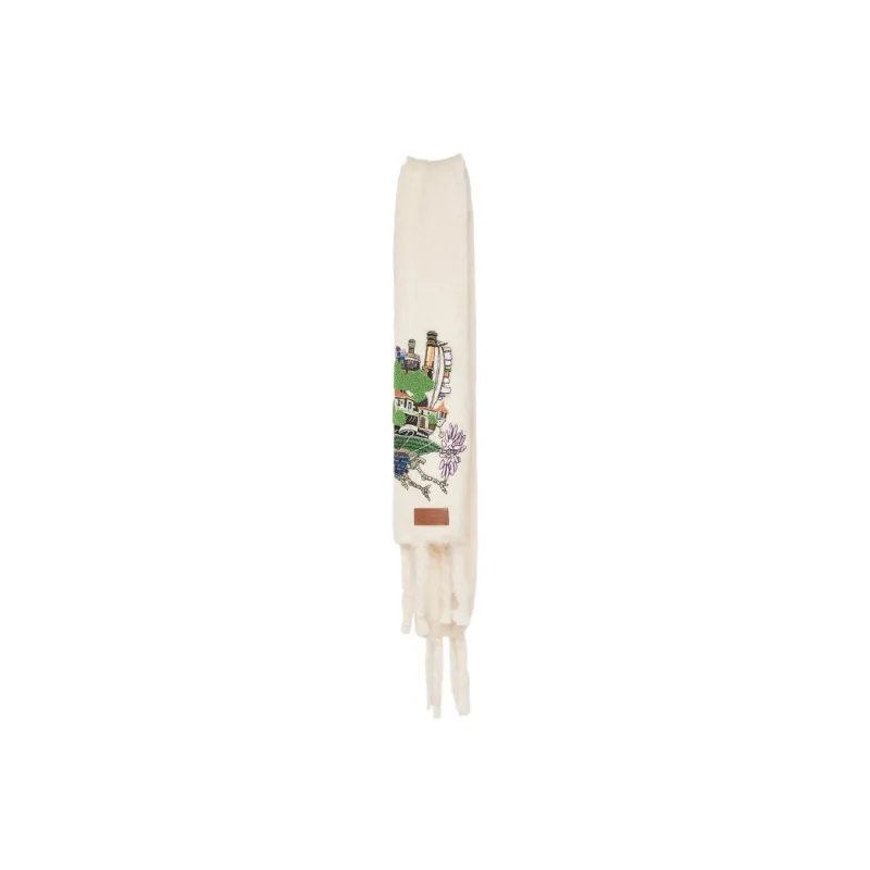 LOEWE X Howls Moving Castle Scarf In Mohair And Wool Blend-1