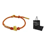 Fortune - Ten million two peach blossoms and gold red bracelet