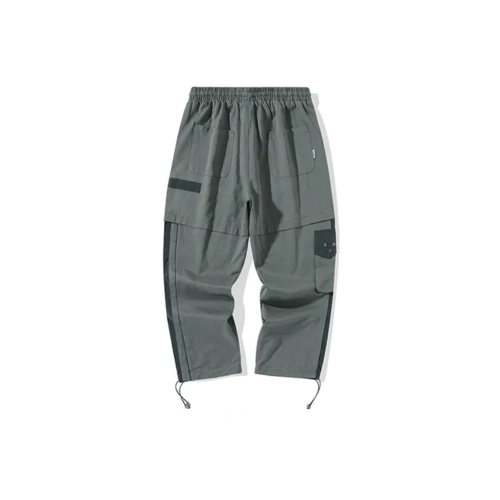 LAMLICKA Knitted Sweatpants Unisex Gray-1