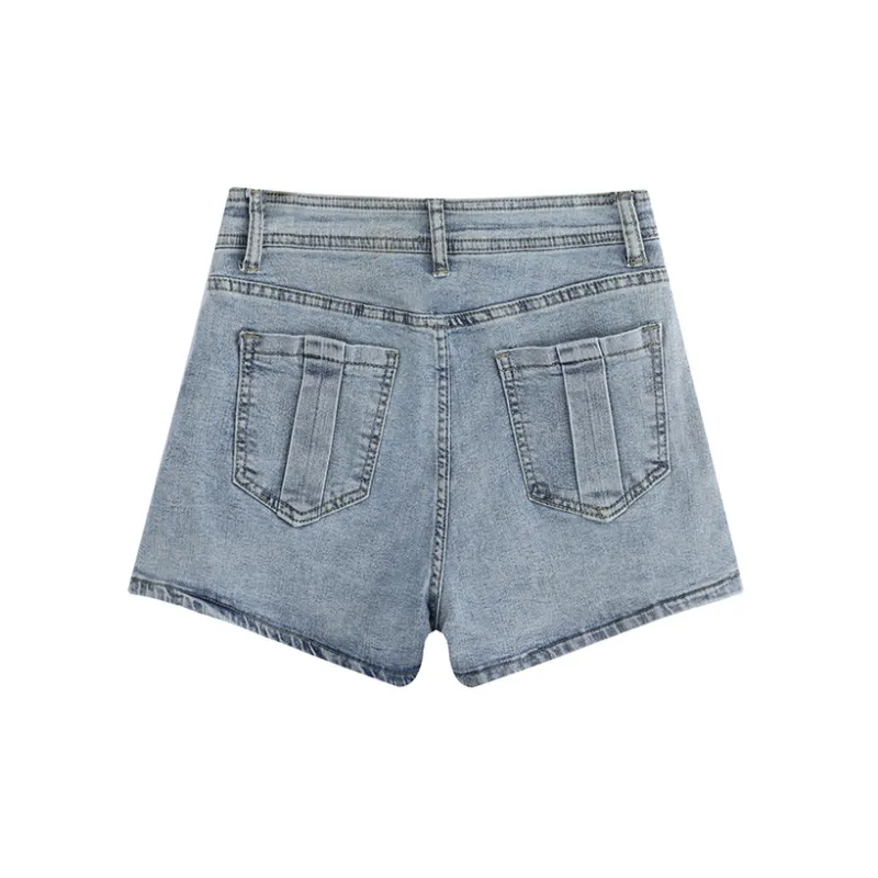 MINCOCROSEPEPPAR Denim Shorts Women's Blue-1