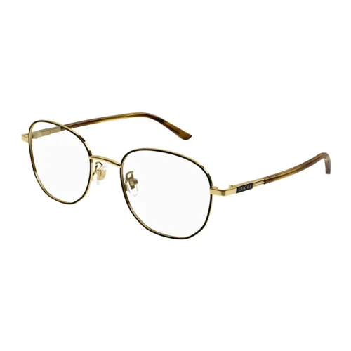 FENDI Metal Irregular Shape Eyeglass Frames Mens Black