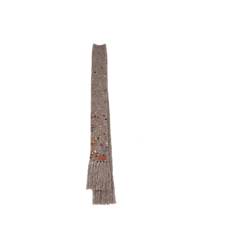 LOEWE X Howls Embellished Scarf In Cashmere And Wool Blend-1