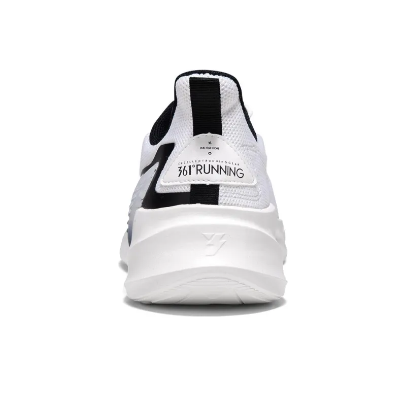 361° Slip Resistant, Abrasion Resistant, Breathable Low Top Running Shoes Men's White Black-2