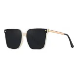 Ecru Frame with Black Gray Lens (TY0034-2)