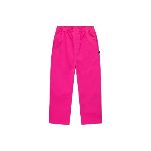 Stussy Casual Pants Men Hot Pink