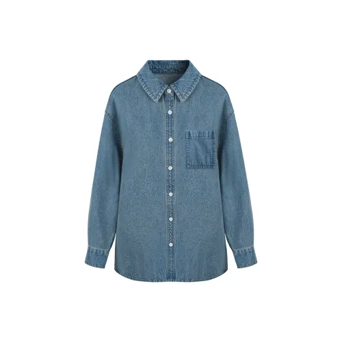 THE SEA LIFE Shirts Women's Denim Blue