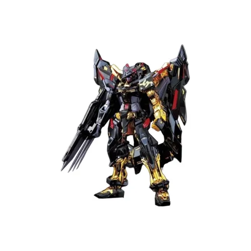 BANDAI RG 1 144 Gundam Astray Collection MBF P01 Re Gold Machine Sky Special Coated Version Black/Yellow Model Kits