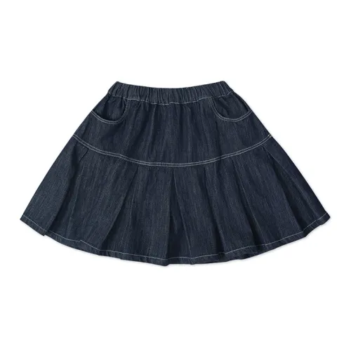 IMAKOKONI Denim Short Skirts Women's Dark Blue