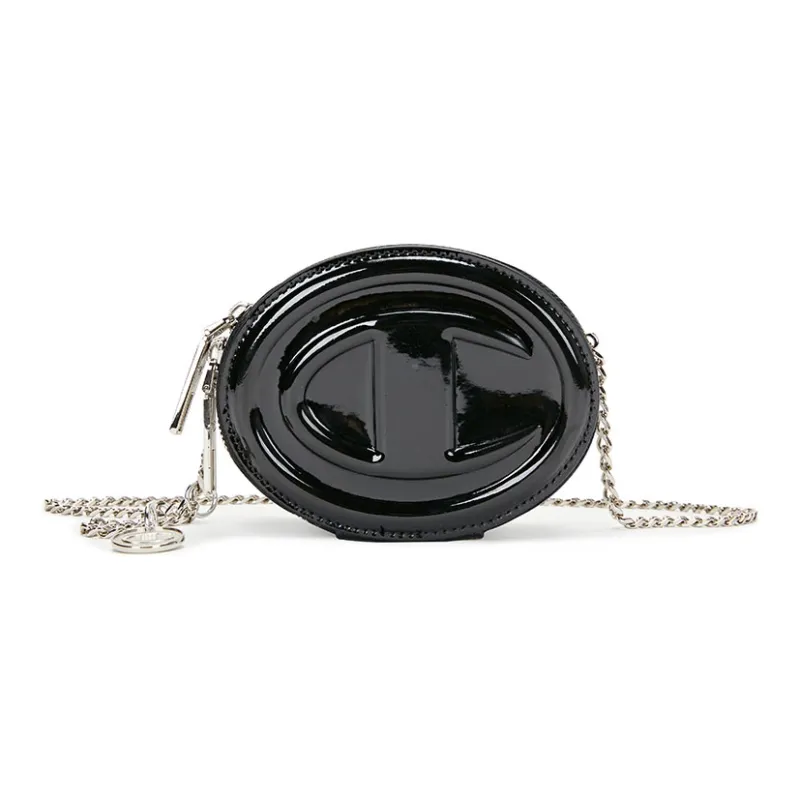 Champion Fabric Round Bag, Shoulder Bag Unisex Champion White/Yellow Oil Color/Dusk Purple/Black-11