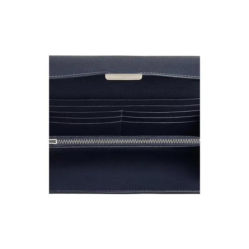 HERMES Constance To Go Silver Buckle Clutch Wallet, Shoulder Bag, Crossbody Bag Women's 2Z Bleu Nuit Midnight Blue-3