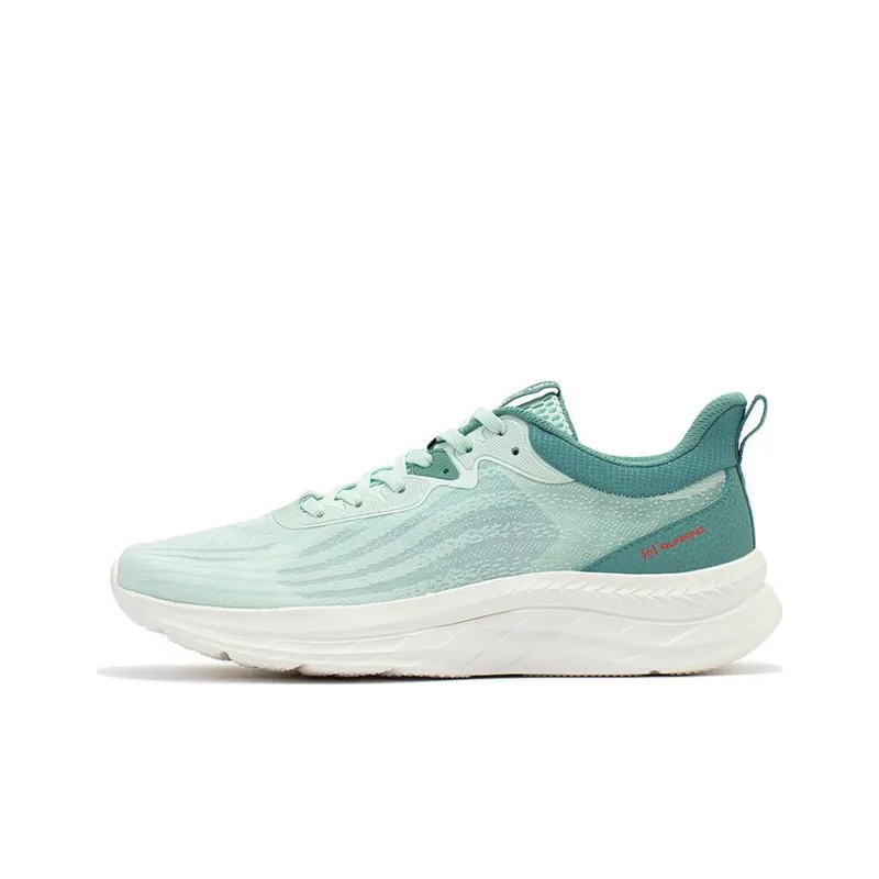 361° Cushioning Anti Slip And Wear Resistant Low Top Running Shoes Men's Green White-0