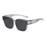 Transparent Gray Frame with Black Gray Lens (TY0041-3)