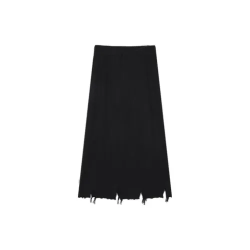 SEVEN FOUR LEE Casual Long Skirts Women's Black