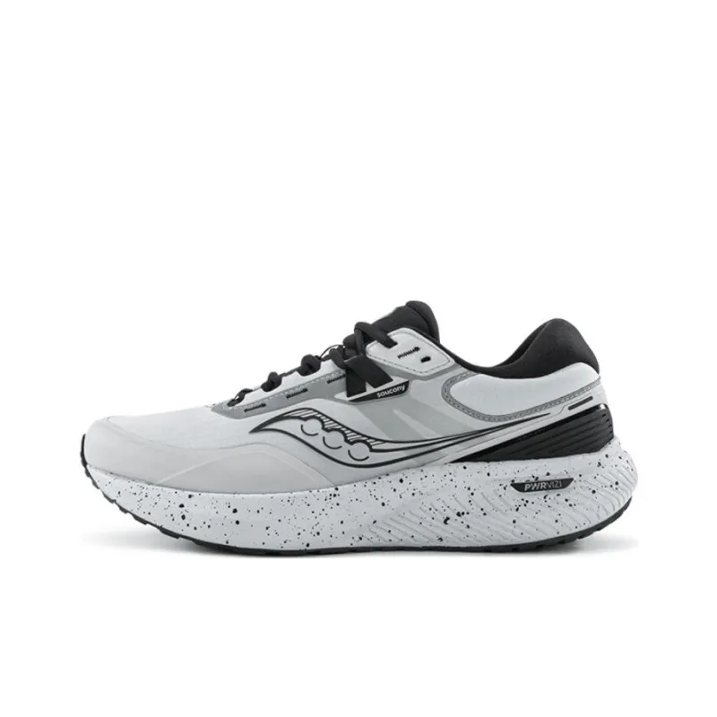 Saucony Surge 1 Anti-Slip Wear-Resistant Low-Top Casual Running Shoes Unisex Gray Black-0