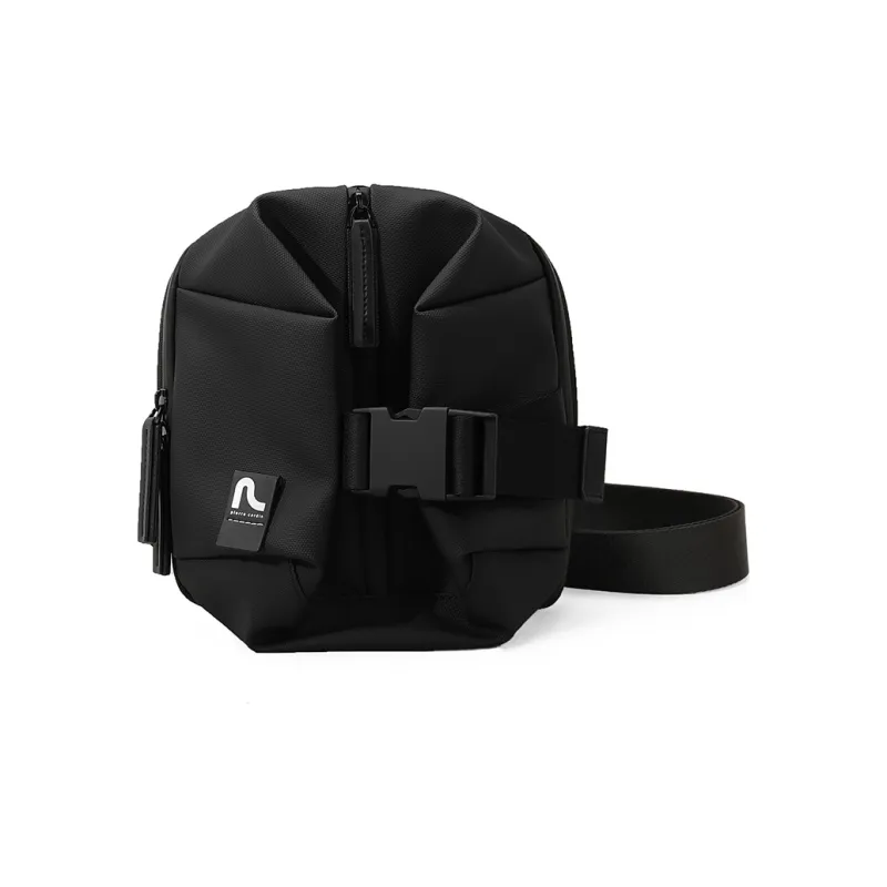 PIERRE CARDIN Fabric Urban Techwear Bag, Shoulder Bag, Crossbody Bag Trumpets Men's Black-0