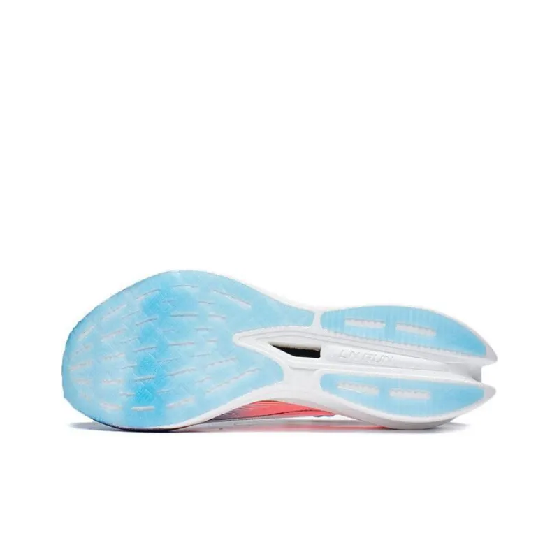 LiNing Feidian 3 Elite Durable Breathable Low Top Running Shoes Unisex White Pink Blue-4