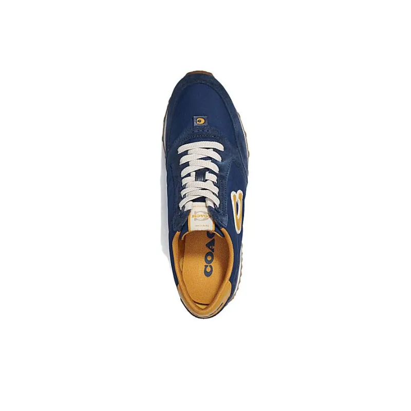 COACH Low Top Casual Shoes Men's Dark Blue-3