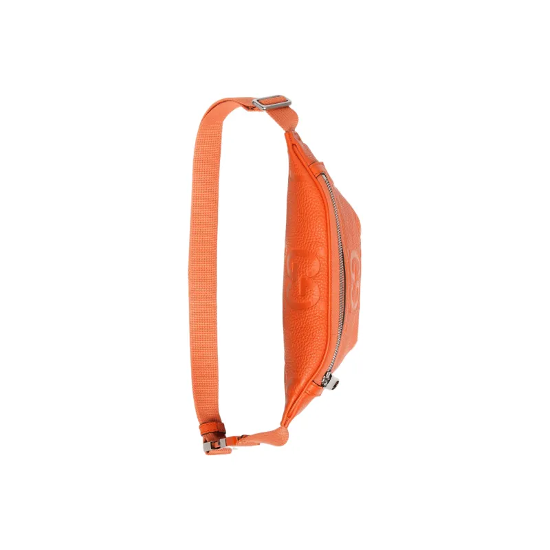 GUCCI Leather Shoulder Bag Crossbody Bag Sling Bag Fanny Pack Small Size Men's Orange-4