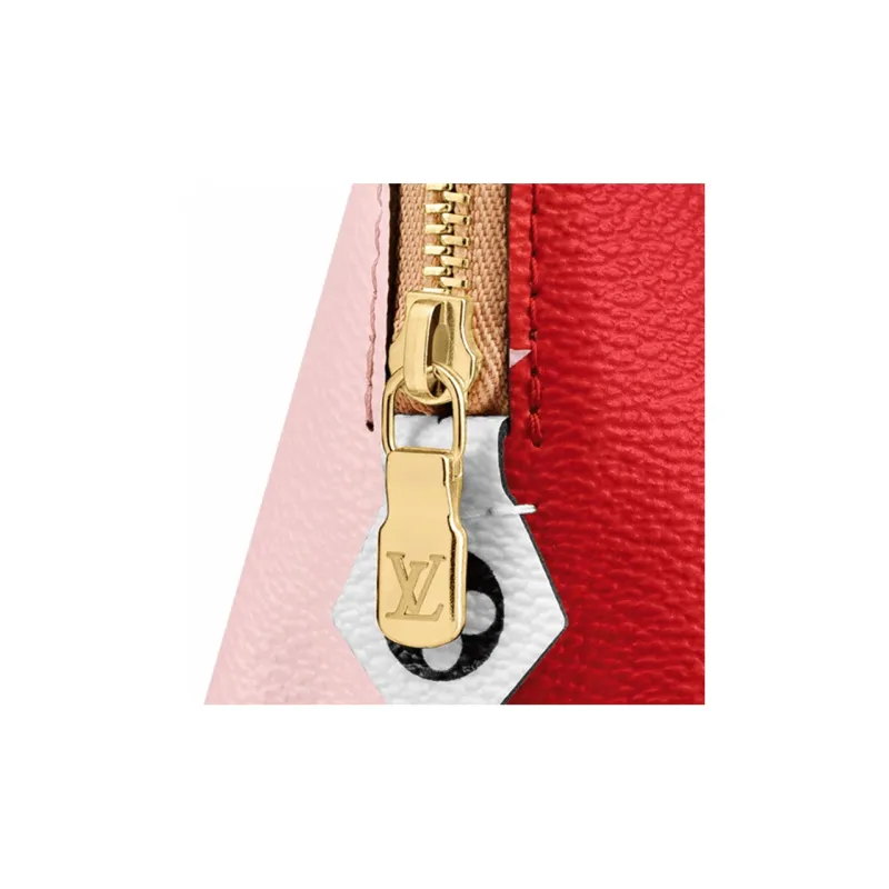 LOUIS VUITTON Cosmetic Pouch Monogram Giant Red/Pink-4