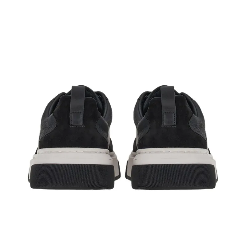 FERRAGAMO Leather-suede Low-top Sneakers-3