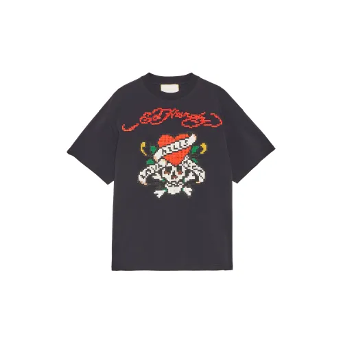 Ed Hardy T-Shirts Men Black E1PBM003