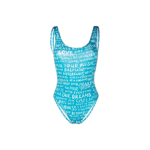 BALMAIN One-Piece Swimsuits Women's Blue